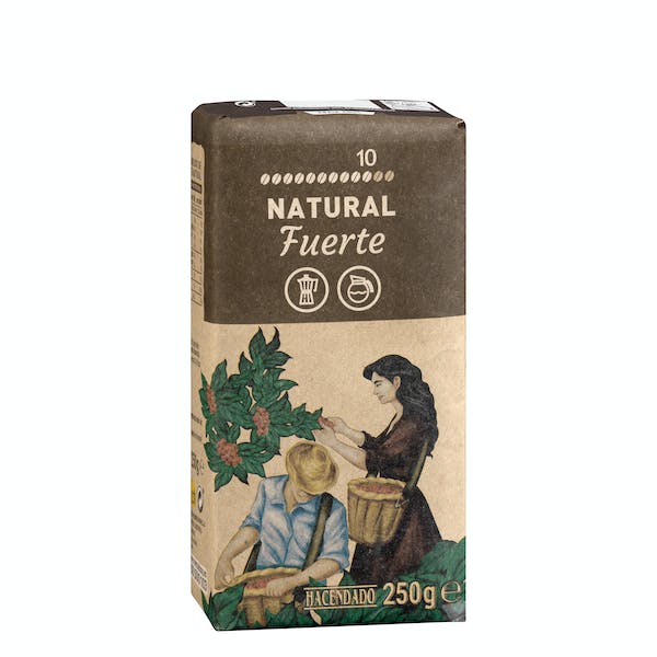 Café molido natural fuerte Hacendado Paquete 0.25 kg en Mercadona