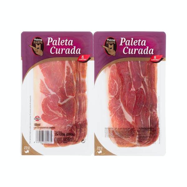 Paleta curada lonchas Paletas Marpa 2 ud. X 0.12 kg en Mercadona