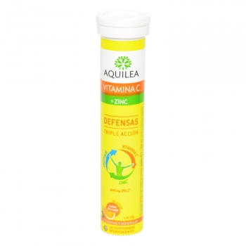 AQUILEA Vitamina C + Zinc 14 Tabletas Efervescentes - Para Cuidar las Defensas Naturales - Complemento alimenticio en Amazon