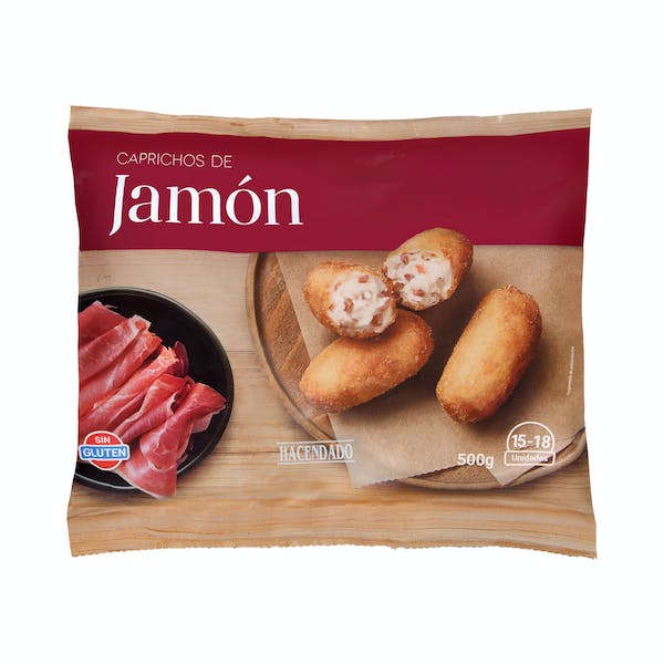Croquetas caprichos de jamón Hacendado ultracongeladas Paquete 0.5 kg en Mercadona