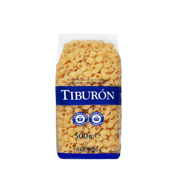 Pasta tiburón Hacendado Paquete 0.5 kg en Mercadona