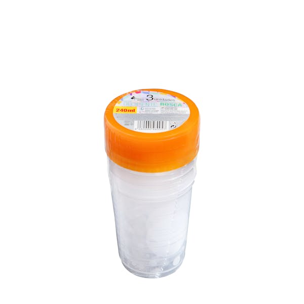 Recipiente de plástico redondo 240 ml Bosque Verde Paquete 3 ud en Mercadona