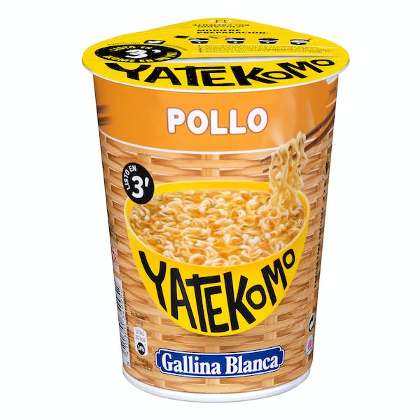 Fideos orientales Yatekomo de pollo Gallina Blanca Vaso 0.06 kg en Mercadona