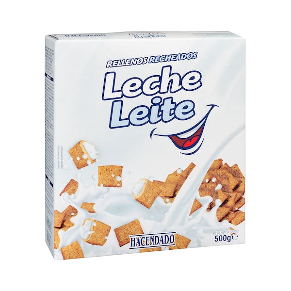 Cereales rellenos de leche Hacendado Caja 0.5 kg en Mercadona