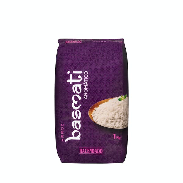Arroz basmati aromático Hacendado Paquete 1 kg en Mercadona