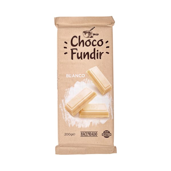 Chocolate blanco fundir Hacendado Tableta 0.2 kg en Mercadona