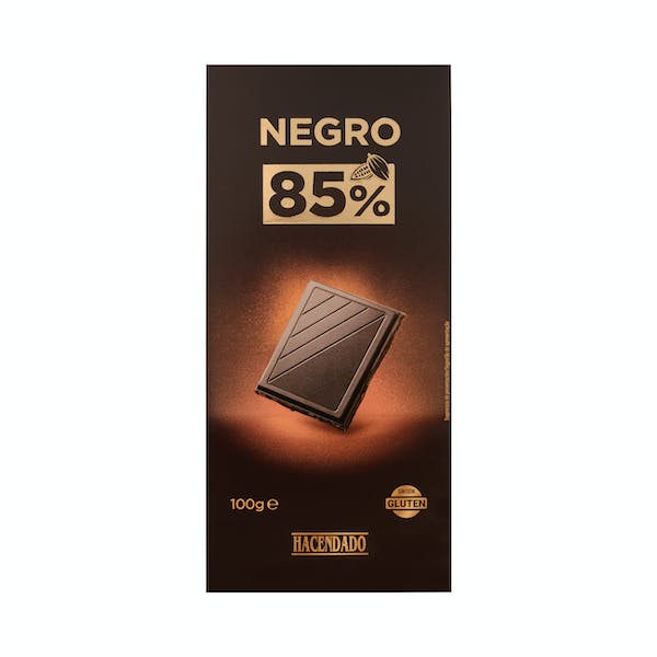 Chocolate negro 85% cacao Hacendado Tableta 0.1 kg en Mercadona