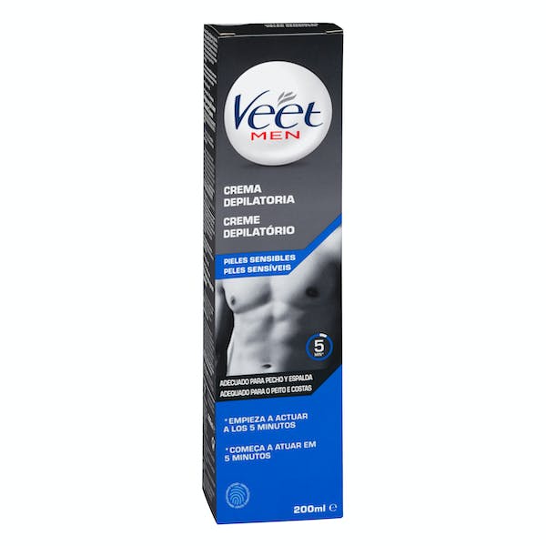 Crema depilatoria Veet for men piel sensible Bote 0.2 100 ml en Mercadona