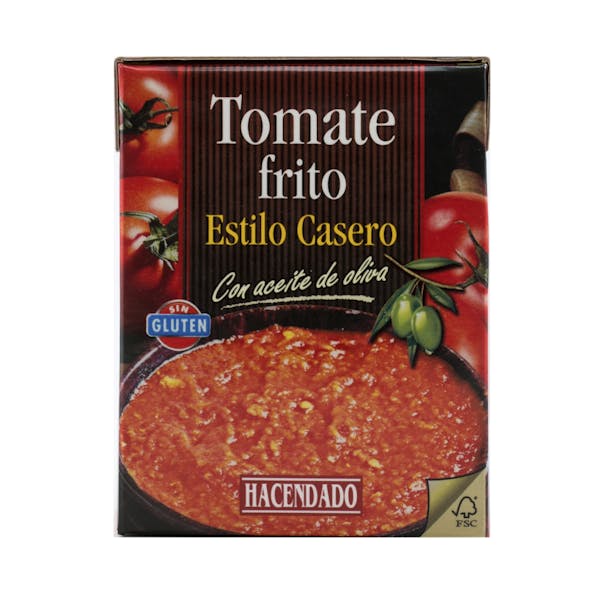 Tomate frito estilo casero Hacendado Brick 0.38 kg en Mercadona