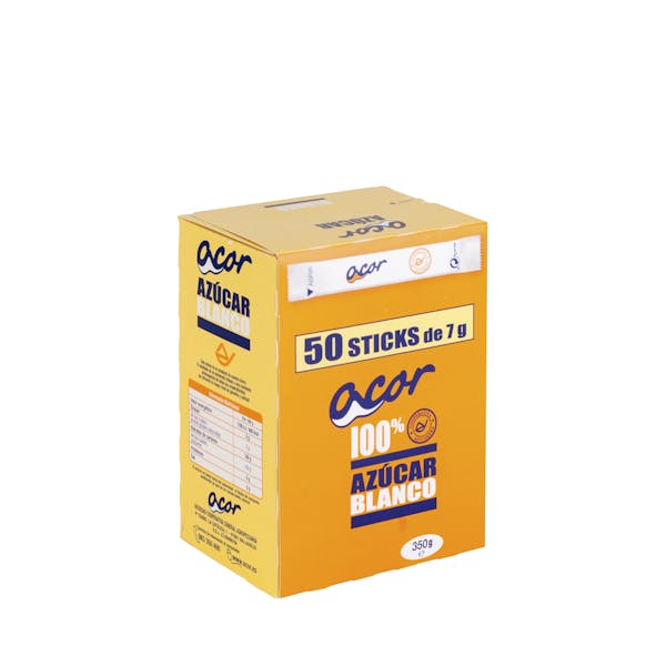 Azúcar blanco en sobres Acor Caja 0.35 kg en Mercadona