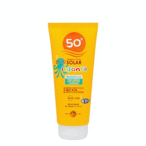 Crema protección solar infantil FPS 50+ Sun Med para pieles sensibles y atópicas Bote 0.2 100 ml en Mercadona