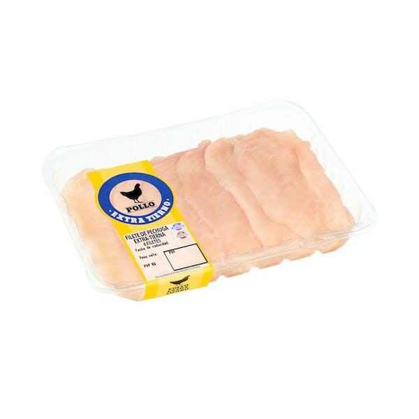Filetes pechuga de pollo extra tiernos Bandeja 0.56 kg en Mercadona