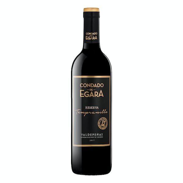 Vino tinto D.O Valdepeñas Conde de Egara reserva tempranillo Botella 750 ml en Mercadona