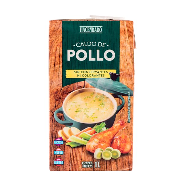 Caldo de pollo Hacendado Brick 1 L en Mercadona