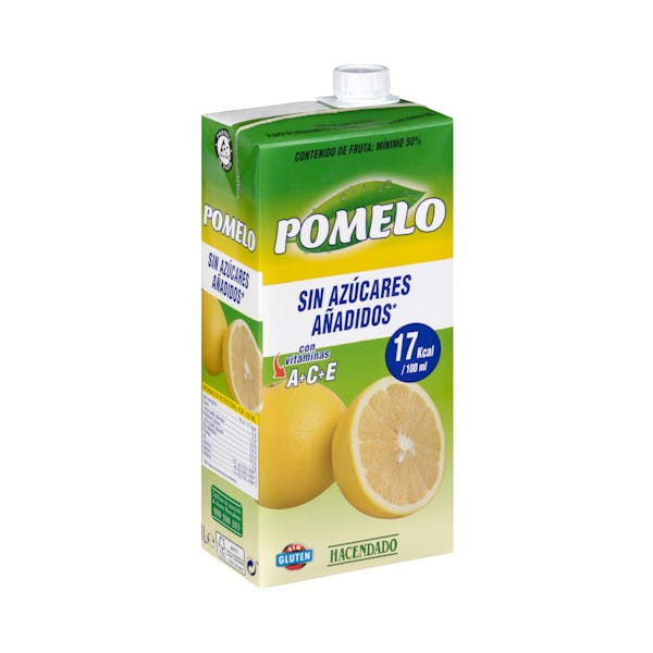 Néctar de pomelo Hacendado sin azúcares añadidos Brick 1 L en Mercadona
