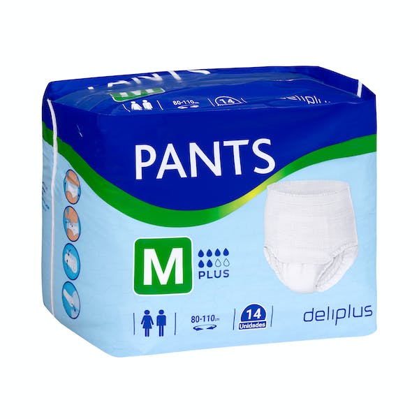 Pañal adulto braguita talla M Deliplus Pants plus Paquete 1 ud en Mercadona