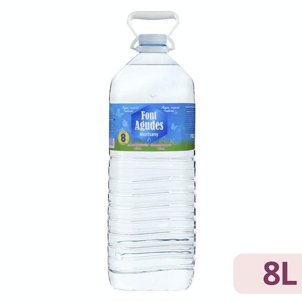 Agua mineral Font Agudes Garrafa 8 L en Mercadona
