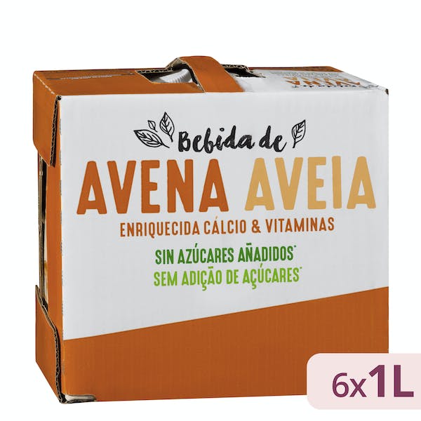 Bebida de avena sin azúcares añadidos Hacendado 6 bricks X 1 L en Mercadona