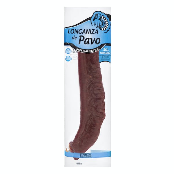 Precio en Mercadona de Longaniza de pavo Imperial extra Hacendado Pieza