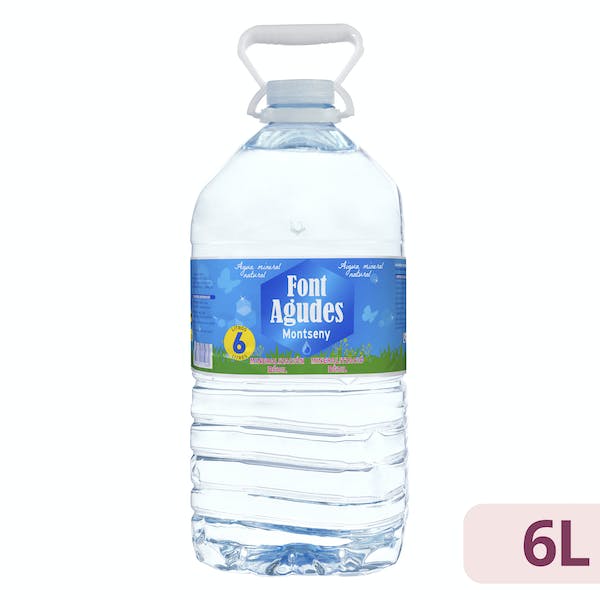 Agua mineral Font Agudes Garrafa 6 L en Mercadona