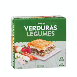 Lasaña de verduras Hacendado ultracongelada Caja 0.6 kg en Mercadona