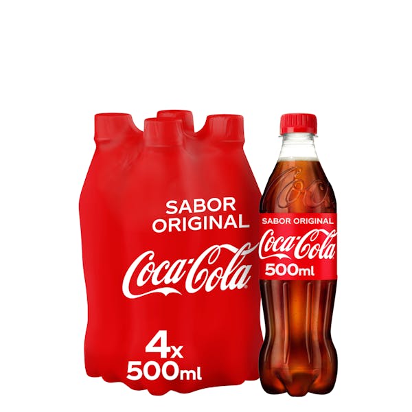 Refresco Coca-Cola 4 botellas X 500 ml en Mercadona