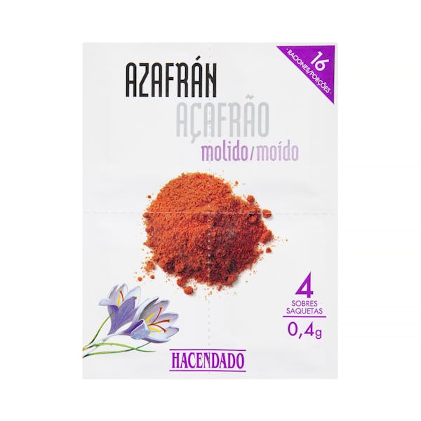 Azafrán molido Hacendado Paquete 0.0004 100 g en Mercadona