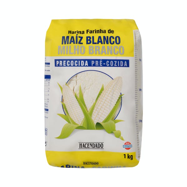 Harina de maíz blanco precocida Nurture Paquete 1 kg en Mercadona