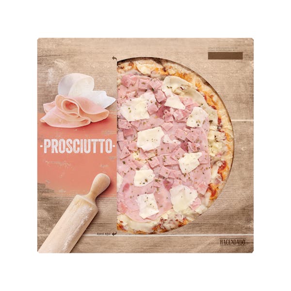Pizza Prosciutto Hacendado jamón y queso Caja 0.4 kg en Mercadona