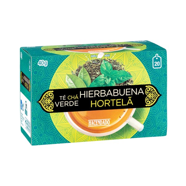Té verde con hierbabuena Hacendado Caja 0.04 100 g en Mercadona