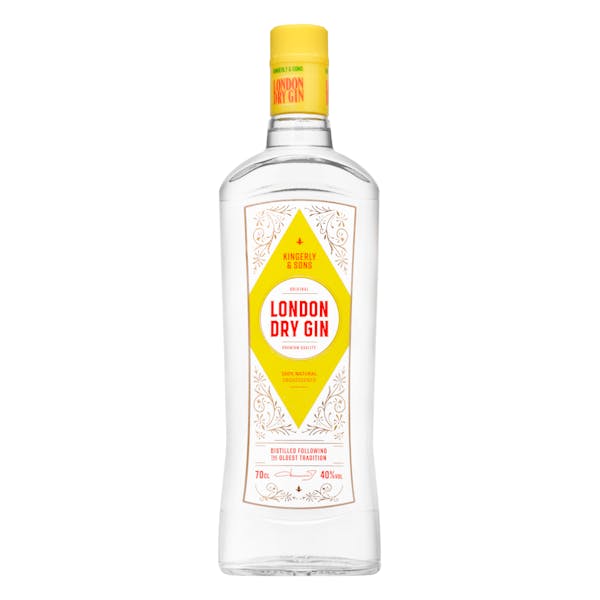 Ginebra London dry Kingerly & Sons Botella 700 ml en Mercadona