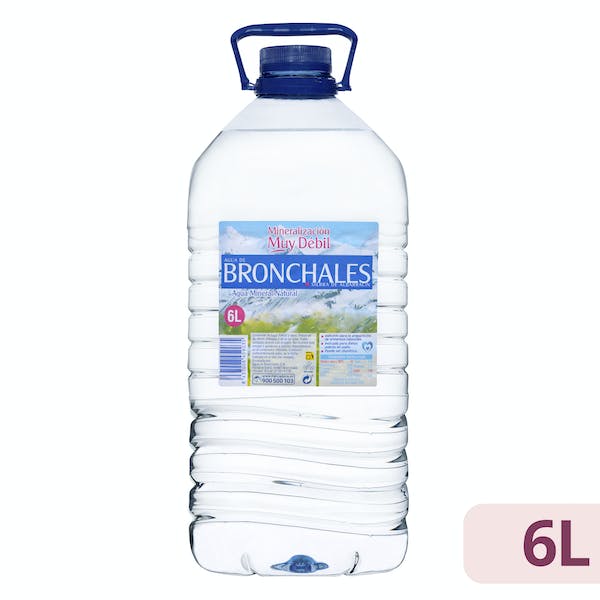 Agua mineral grande Bronchales Garrafa 6 L en Mercadona