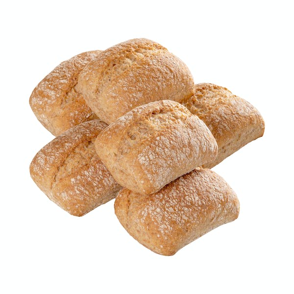 6 Panecillos integrales 100% 6 ud. X 0.045 kg en Mercadona