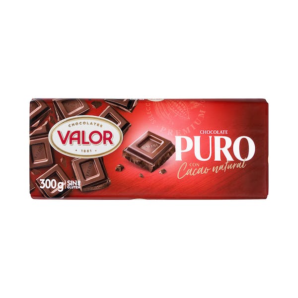 Chocolate negro Valor puro Tableta 0.3 kg en Mercadona
