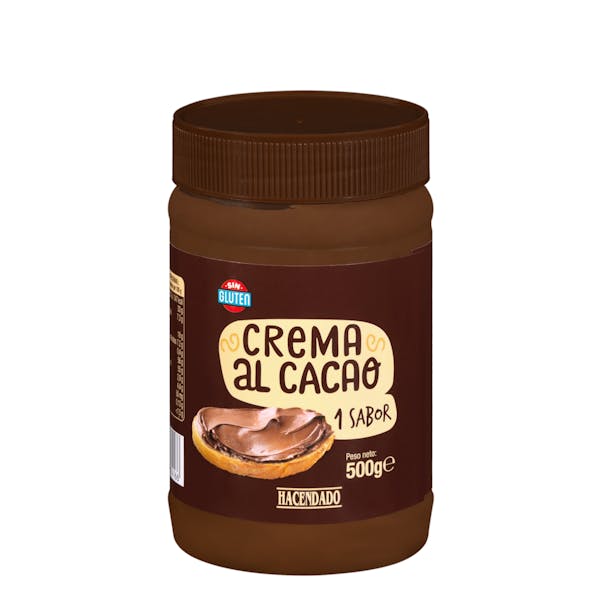 Crema al cacao con avellanas Hacendado Bote 0.5 kg en Mercadona