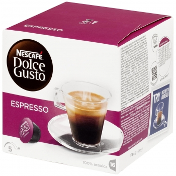 Café espresso en cápsulas Nescafé Dolce Gusto 16 unidades de 6 g. en Carrefour