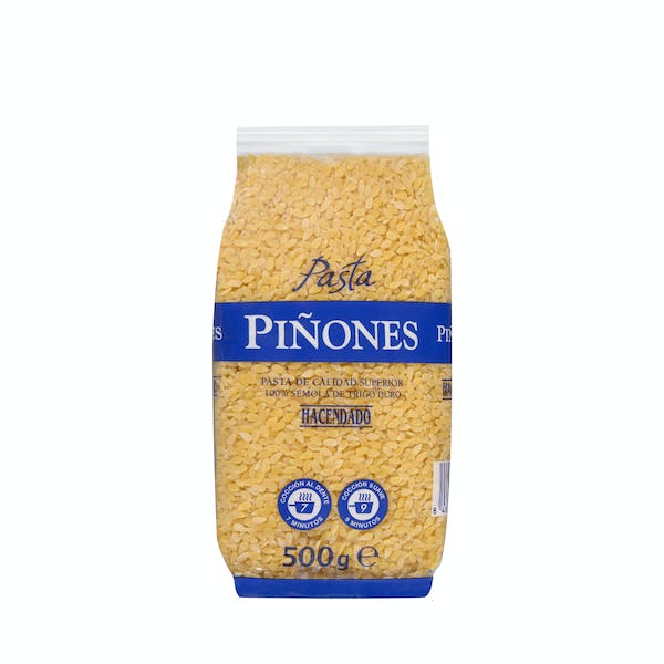 Pasta piñones Hacendado Paquete 0.5 kg en Mercadona
