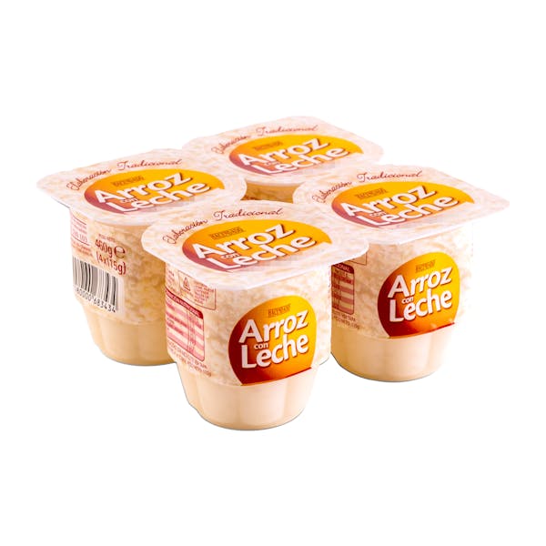 Arroz con leche Hacendado 4 ud. X 0.115 kg en Mercadona