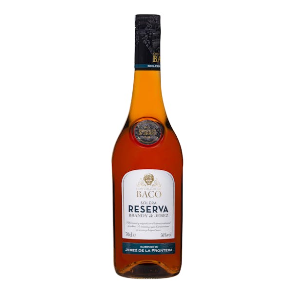 Precio en Mercadona de Brandy de Jerez solera reserva Convidado de Baco