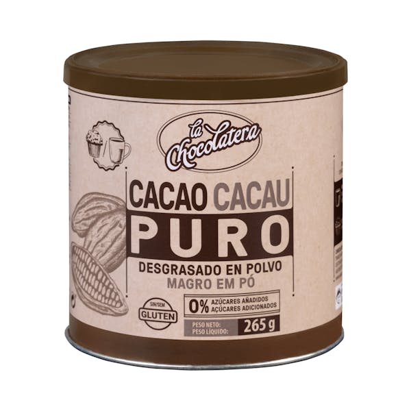 Cacao puro en polvo La Chocolatera Bote 0.265 kg en Mercadona