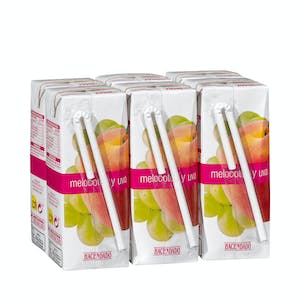 Zumo de melocotón y uva Hacendado 6 mini bricks X 200 ml en Mercadona