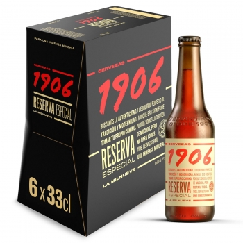 Cerveza 1906 Reserva Especial pack 6 botellas 33 cl. en Carrefour