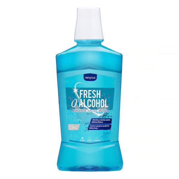 Enjuague bucal Fresh 0% alcohol Deliplus Botella 0.5 100 ml en Mercadona