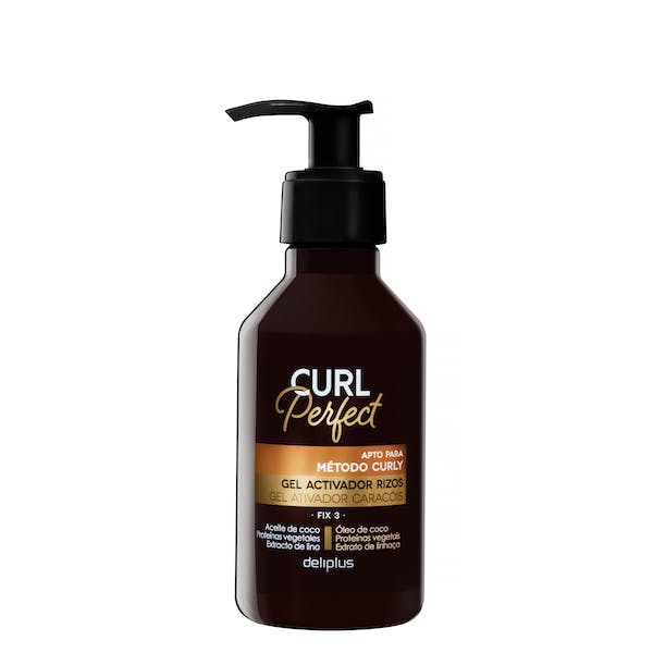 Gel activador de rizos cabello Curl Perfect Deliplus fix 3 Bote 0.2 100 ml en Mercadona