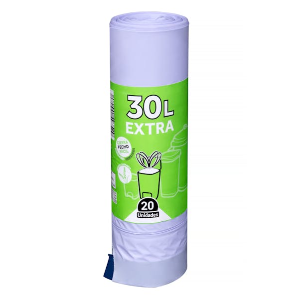 Bolsa de basura extra Bosque Verde 30L cubo mediano Paquete 1 ud en Mercadona