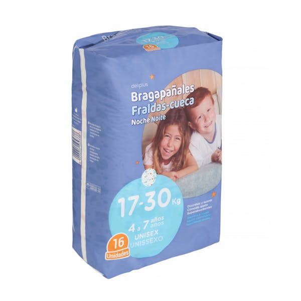 Braguita noche infantil Deliplus de 17-30 kg Paquete 16 ud en Mercadona