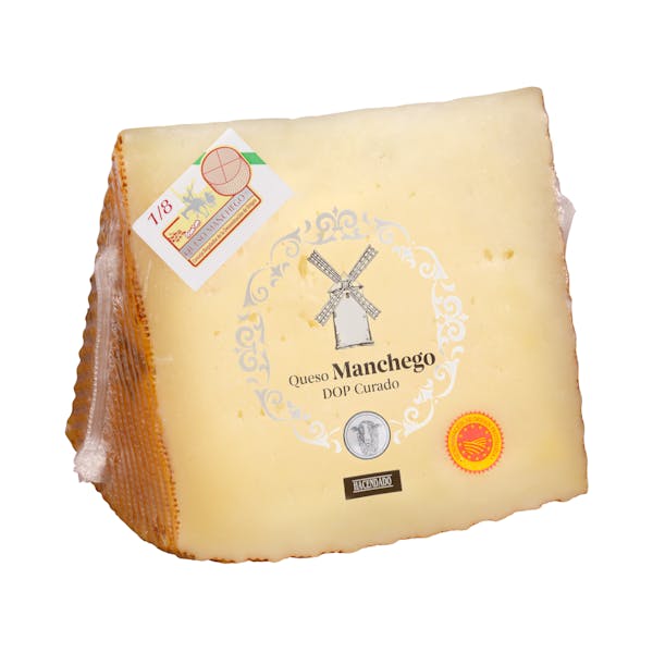 Queso DOP curado manchego Hacendado Pieza 0.35 kg en Mercadona