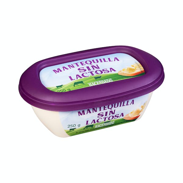 Mantequilla sin lactosa Hacendado Tarrina 0.25 kg en Mercadona