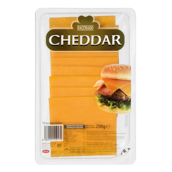 Queso cheddar Hacendado lonchas Paquete 0.2 kg en Mercadona