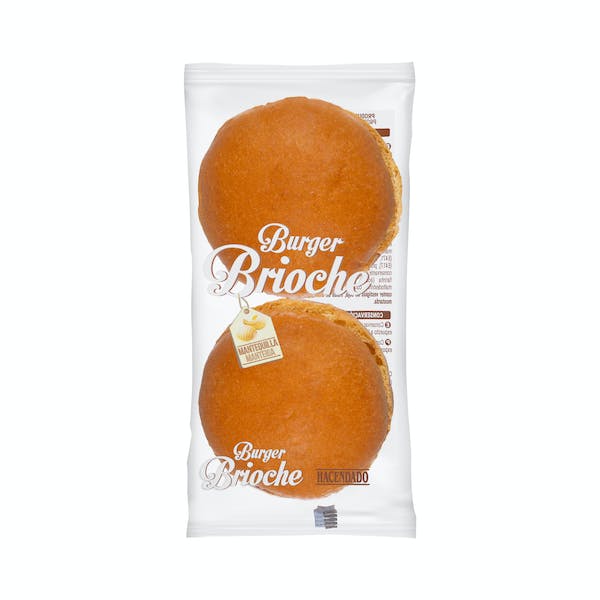 Pan de hamburguesa Brioche Hacendado Paquete 0.11 kg en Mercadona